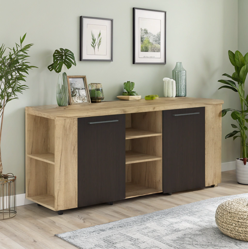 خزانة جانبية ALTO - Oak Boford/Wenge Magic - 1722x490x835 mm