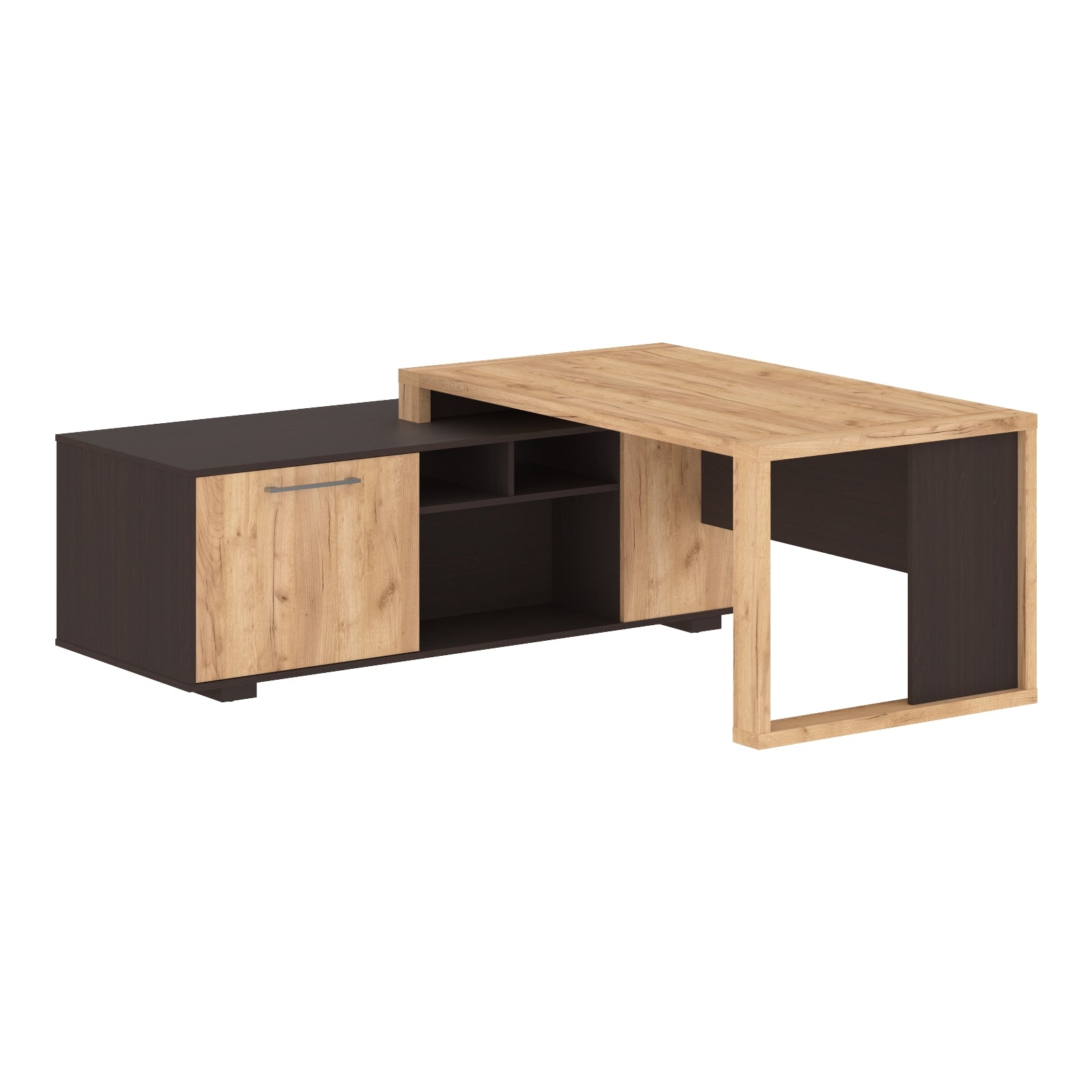 ALTO Table - Oak Boford/Wenge Magic - 1900x1800x750 mm