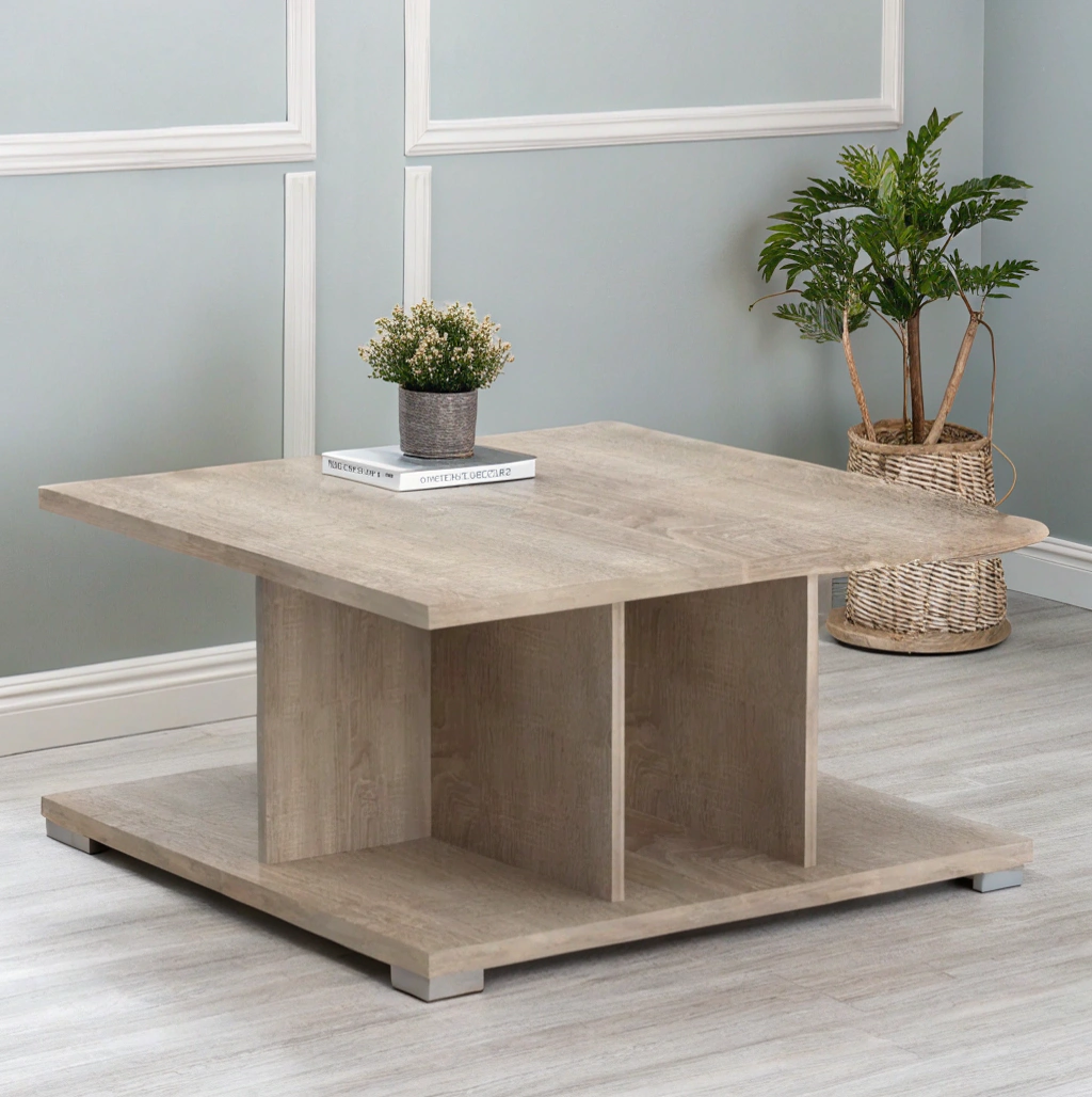 COFFEE Table - Sonoma oak is light - 800x800x400 mm