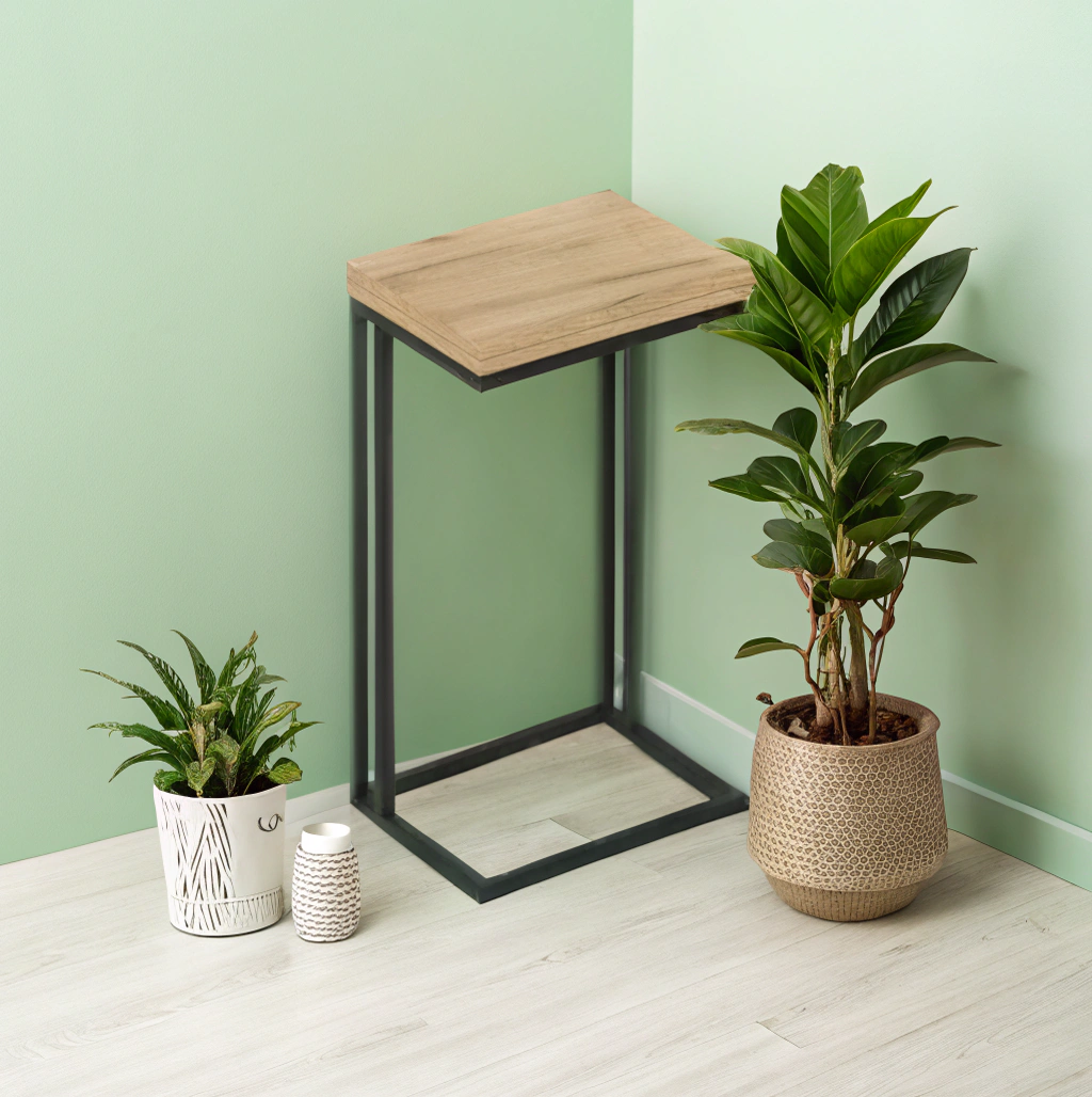 مكتب COMP، خشب البلوط Boford/أسود، 668.0x300.0x400.0 mm