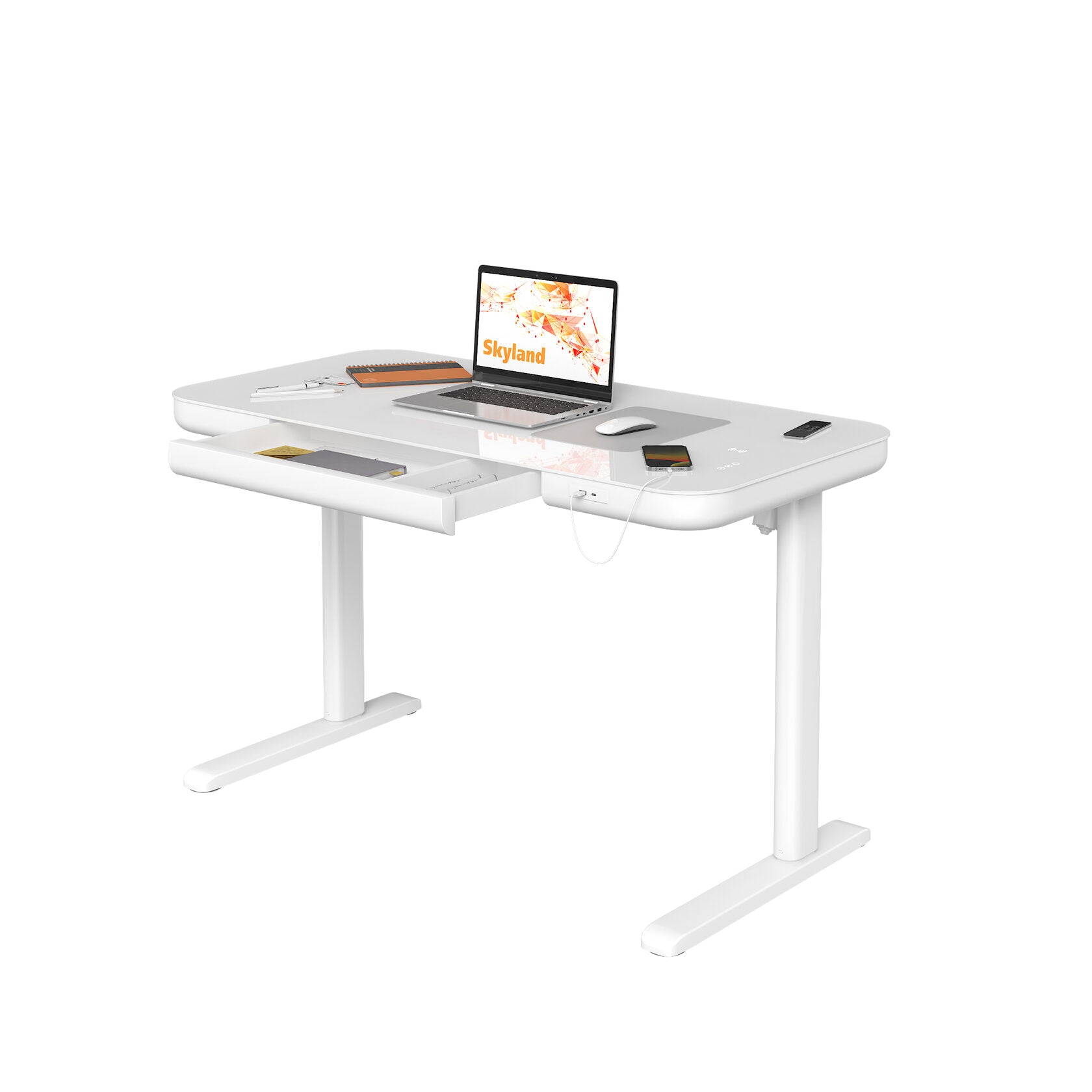 Height adjustable desk SK 45 white