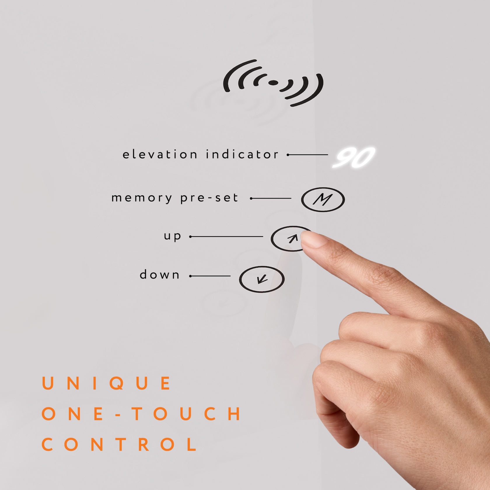 مكتب قابل لتعديل الارتفاع SK 45 أبيض