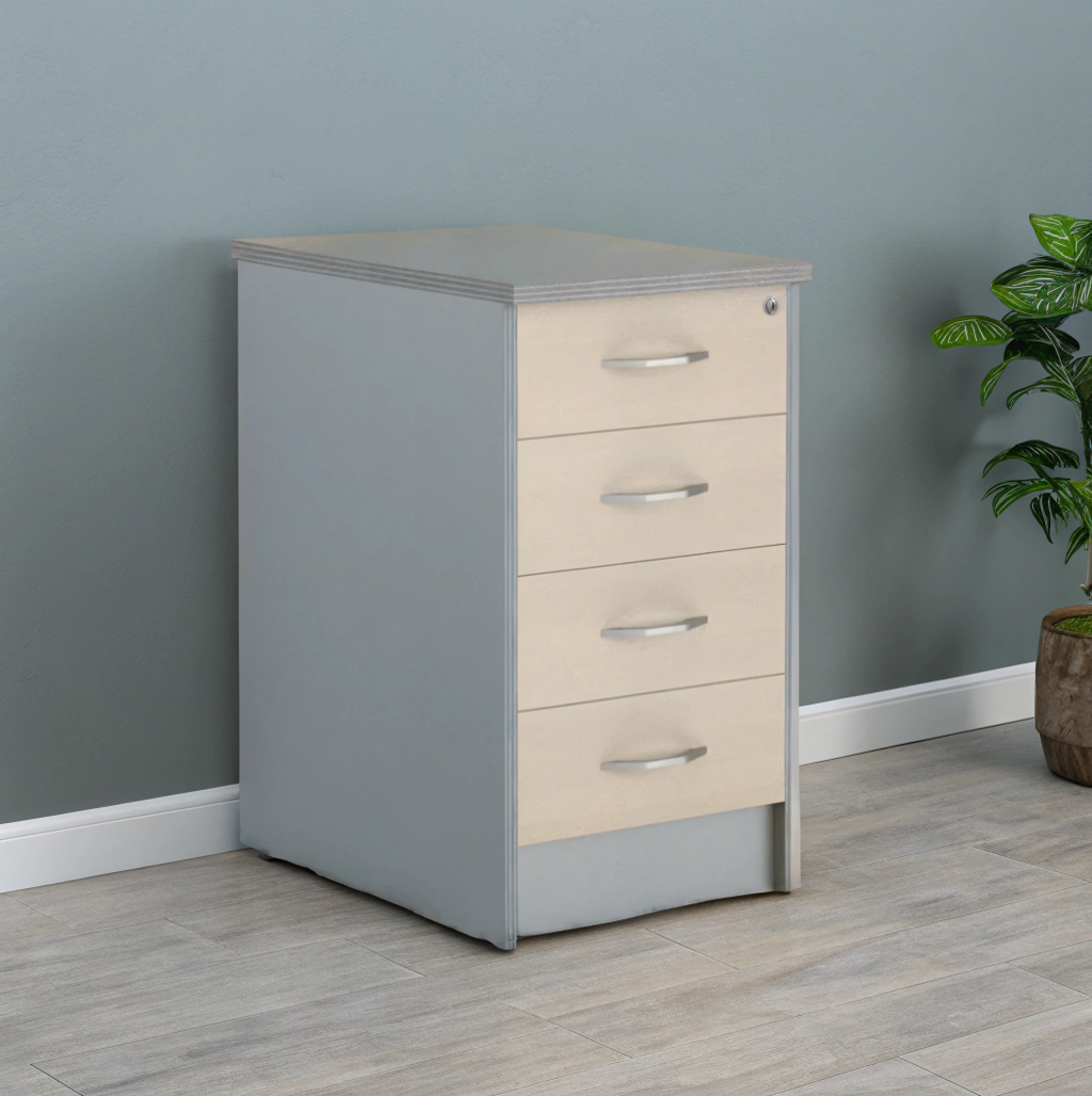 IMAGO Pedestal - Maple/Metallic - 412x450x755 mm