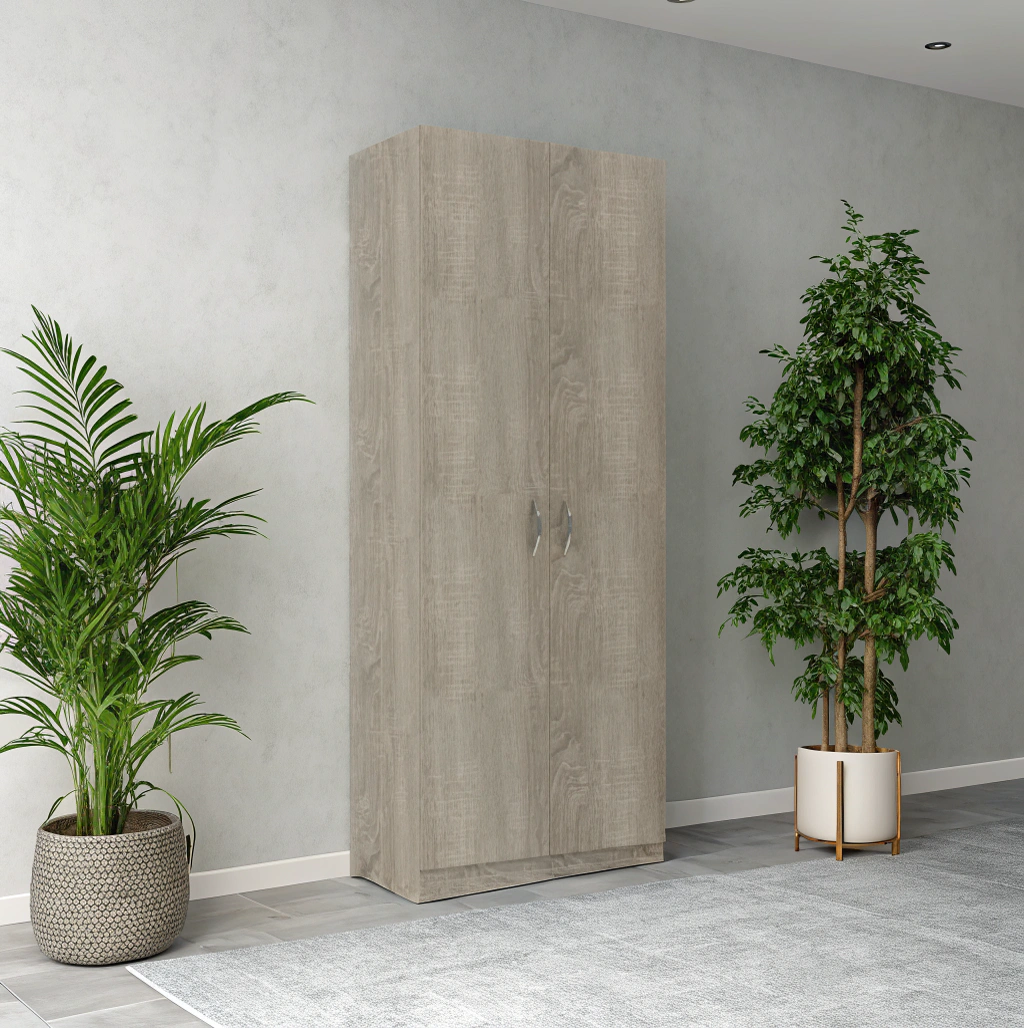 SIMPLE Wardrobe, Sonoma oak is light -770x375x1815 mm