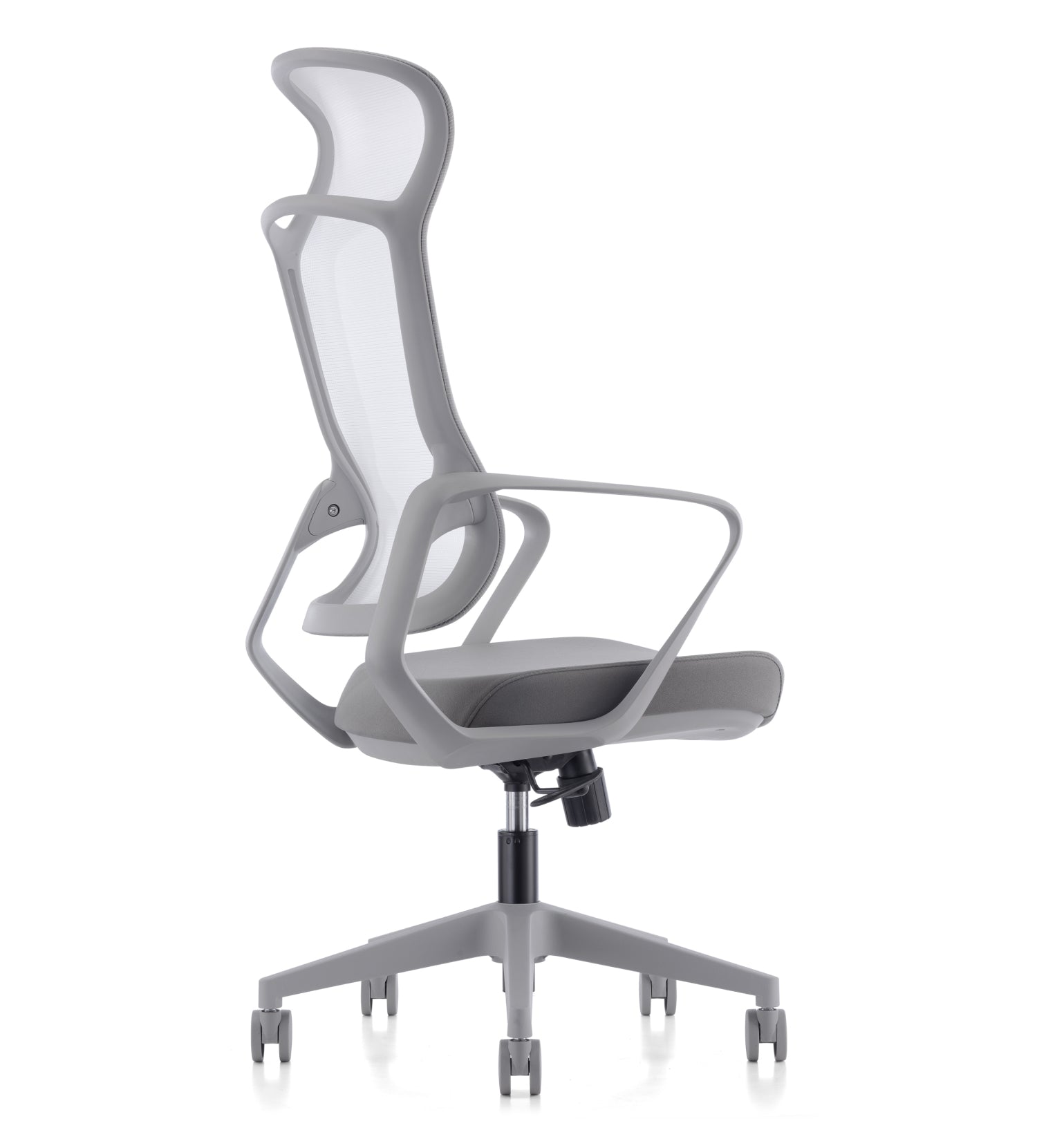 SkyLand CH 620 Workstation Chair with Lumbar Support and Breathable Mesh - Adjustable Comfort - for Home Office and Executives (GREY)