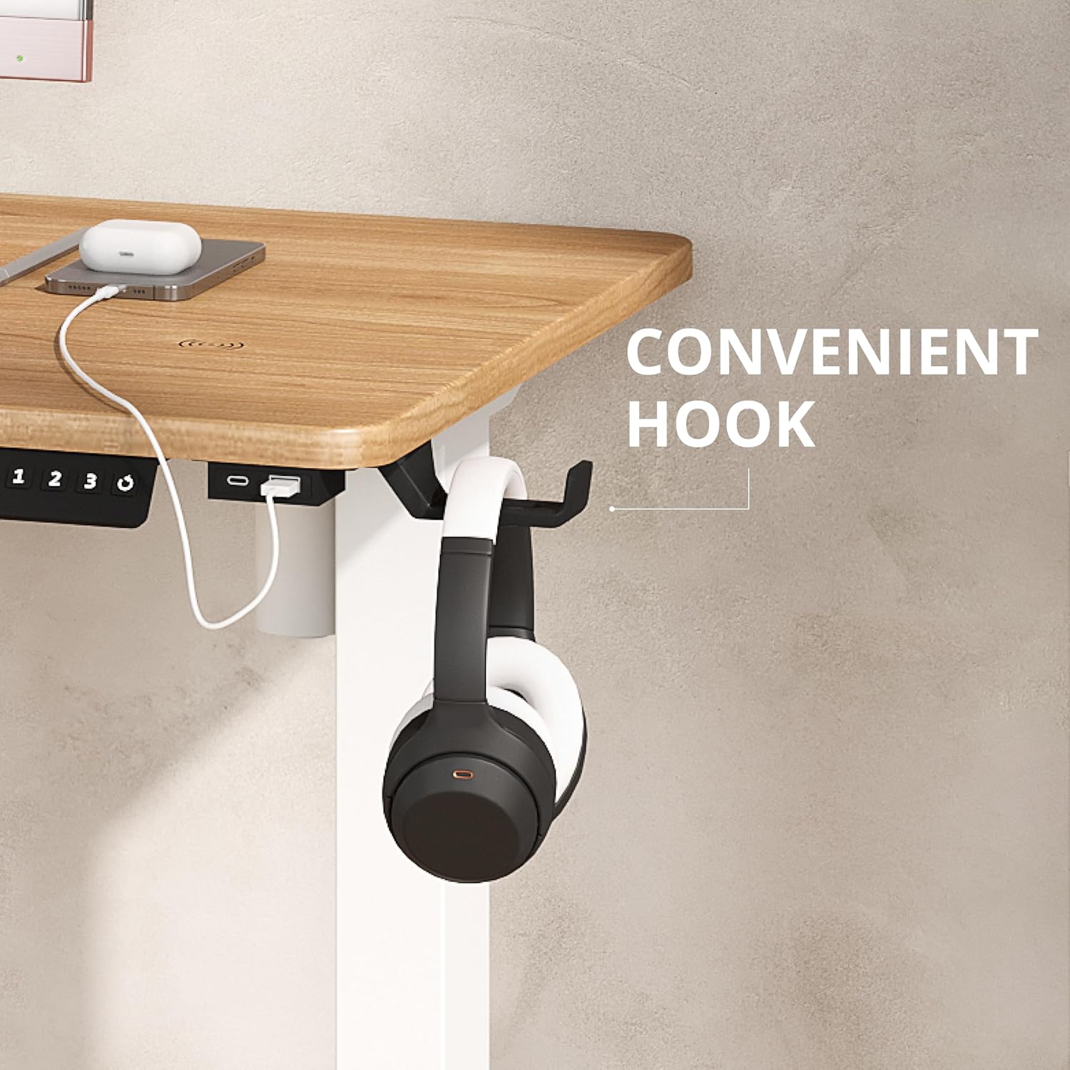 SkyLand Electric Height Adjustable Desk SK 38 white