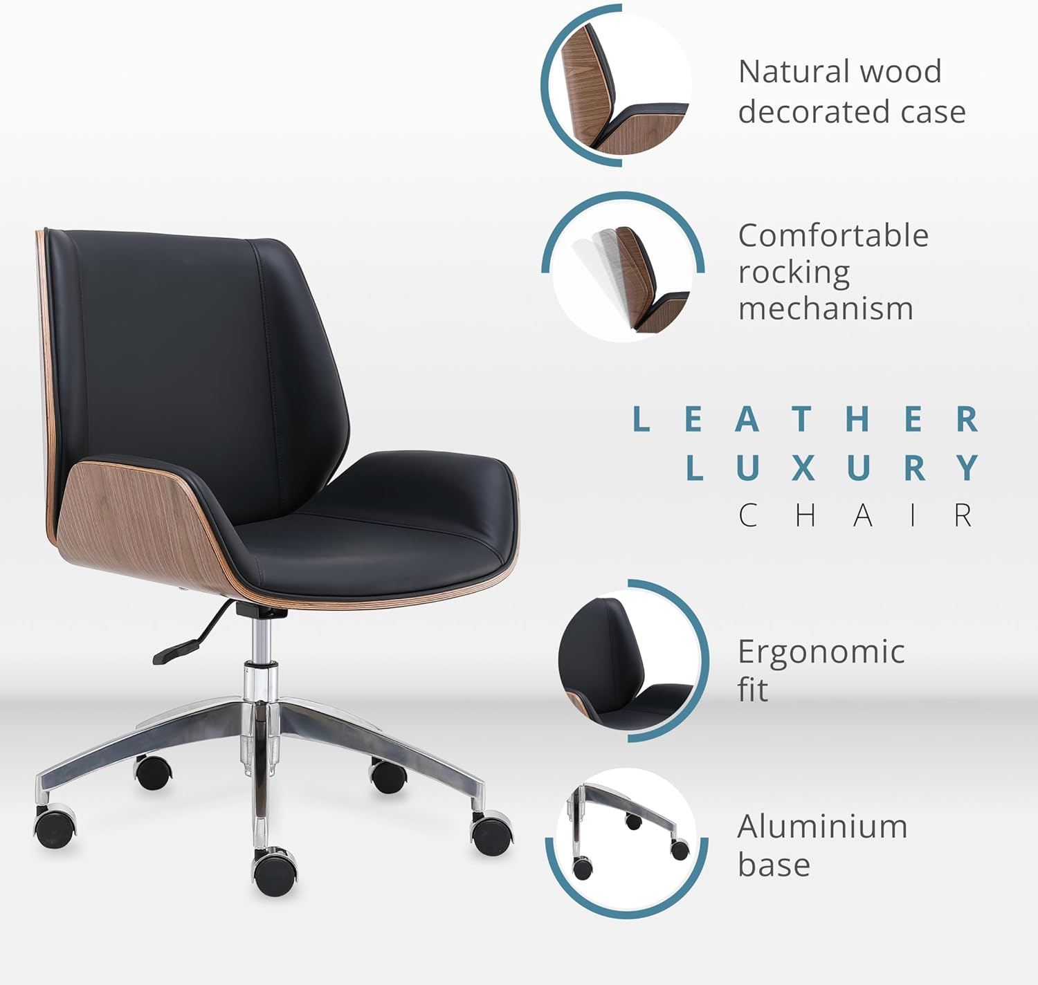 كرسي تنفيذي Skyland طراز СН 480 M أسود