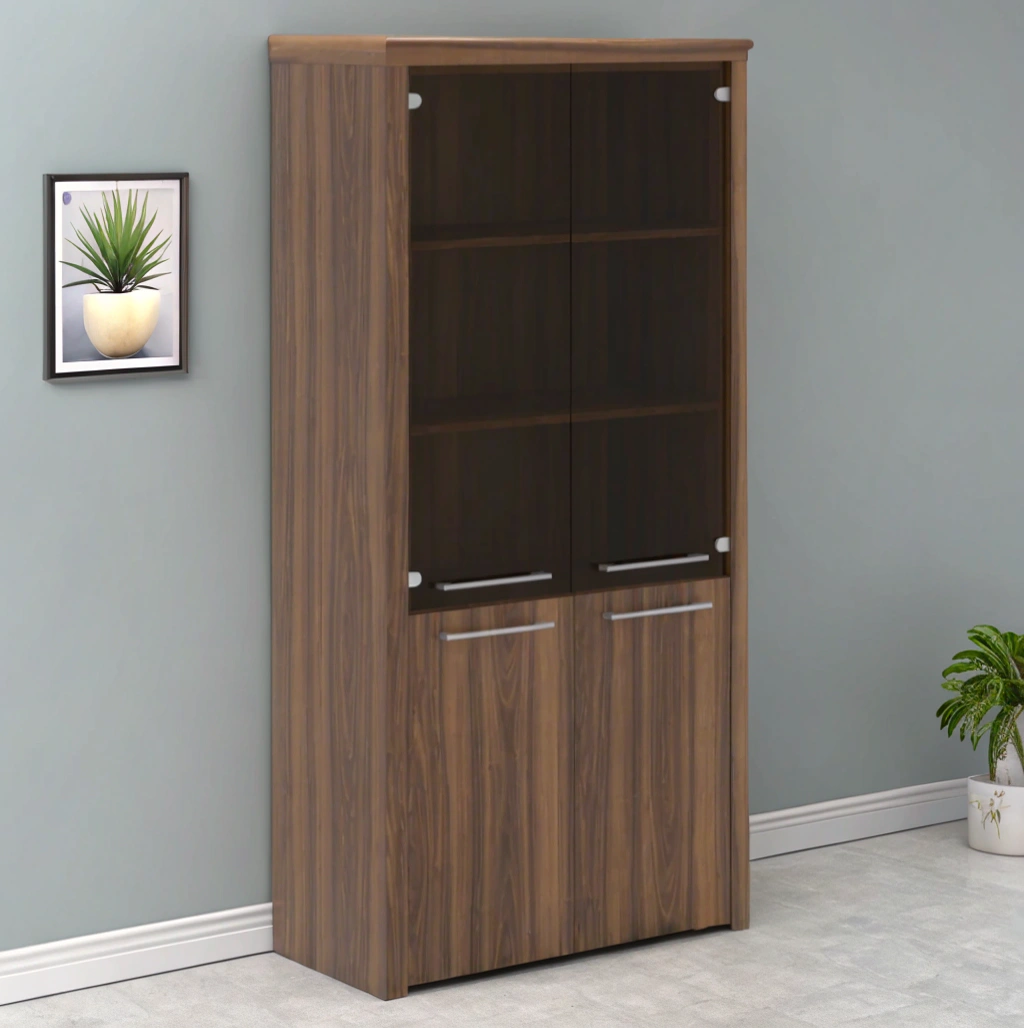 ZENN Cabinet - Dallas walnut - 964x452x1984 mm