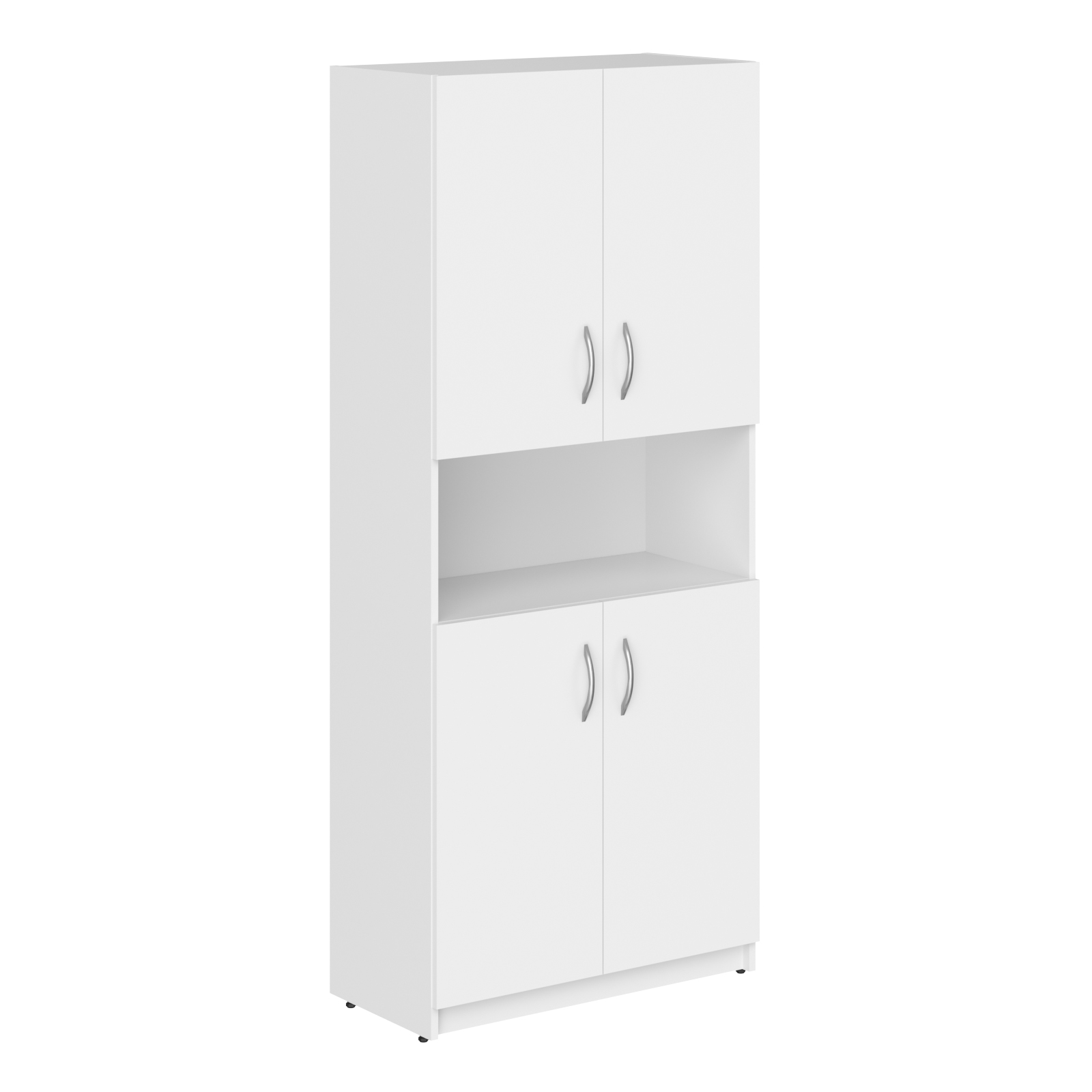 Cabinet with two set small wooden doors, Simple, SR-5W.4, 770x375x1817, White