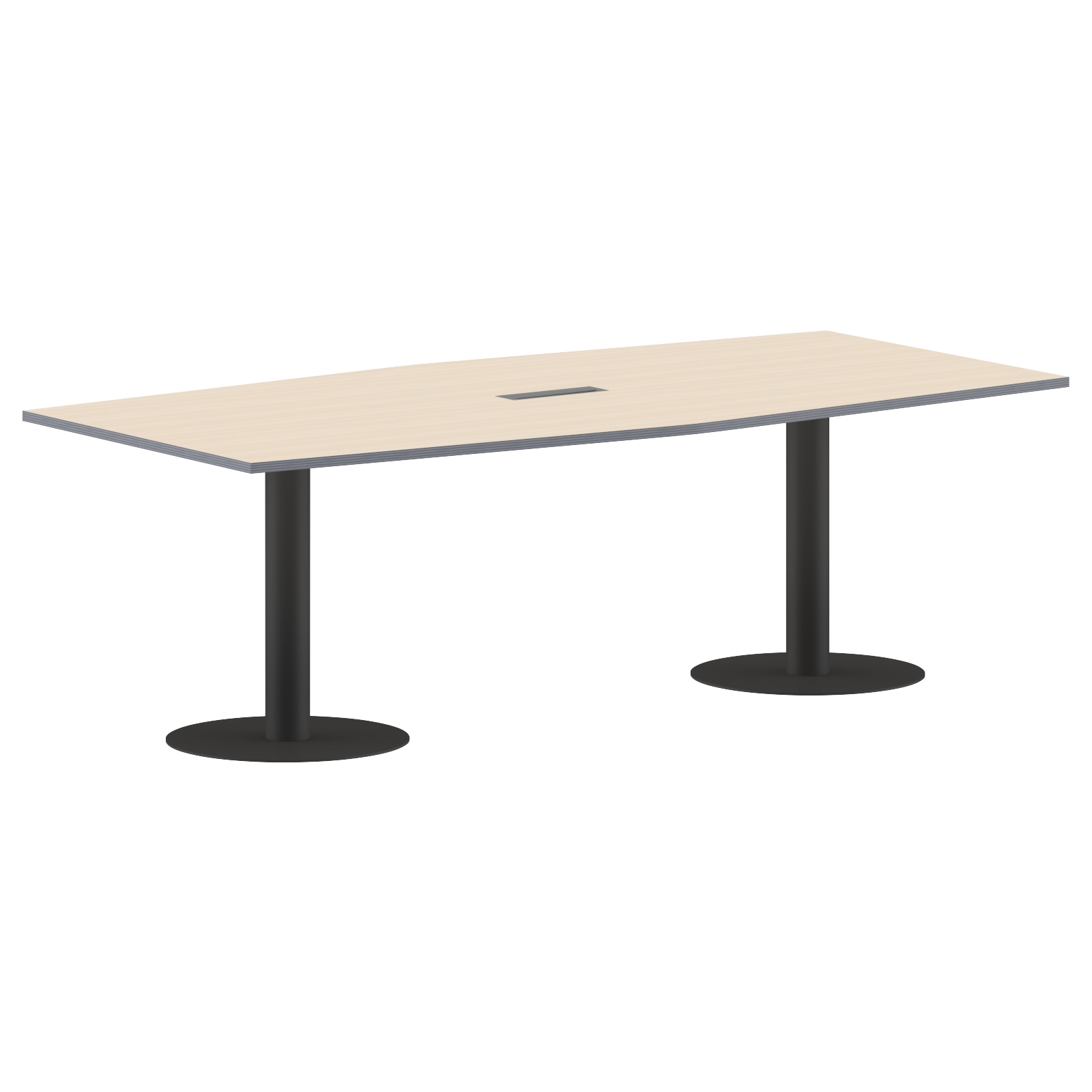 Conference table, Imago, PRG-4, 2400x1200x750, maple/anthracite