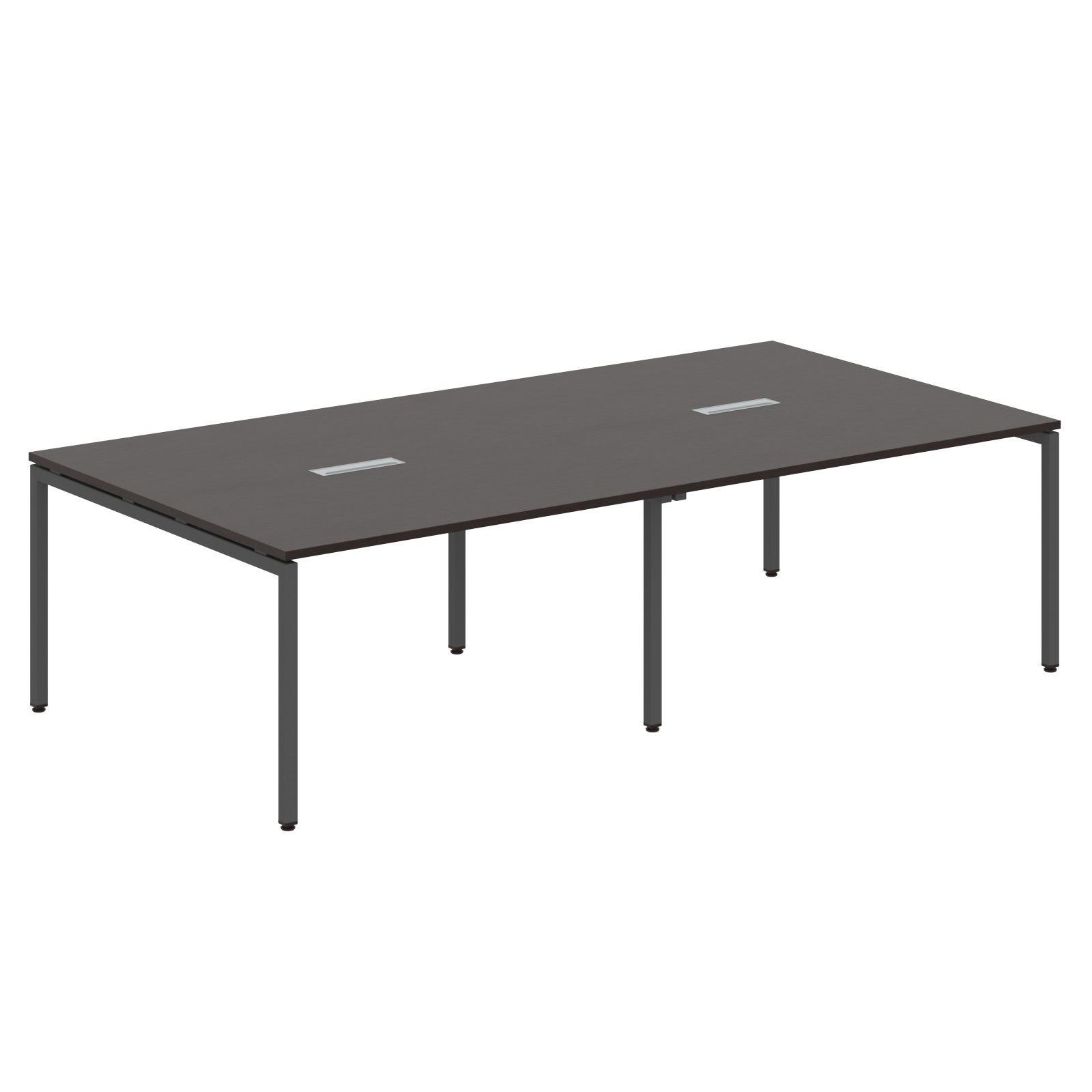 Conference table, XTEN-S, XSCT 2714, 2764х1406х750, Legno Dark/Anthracite