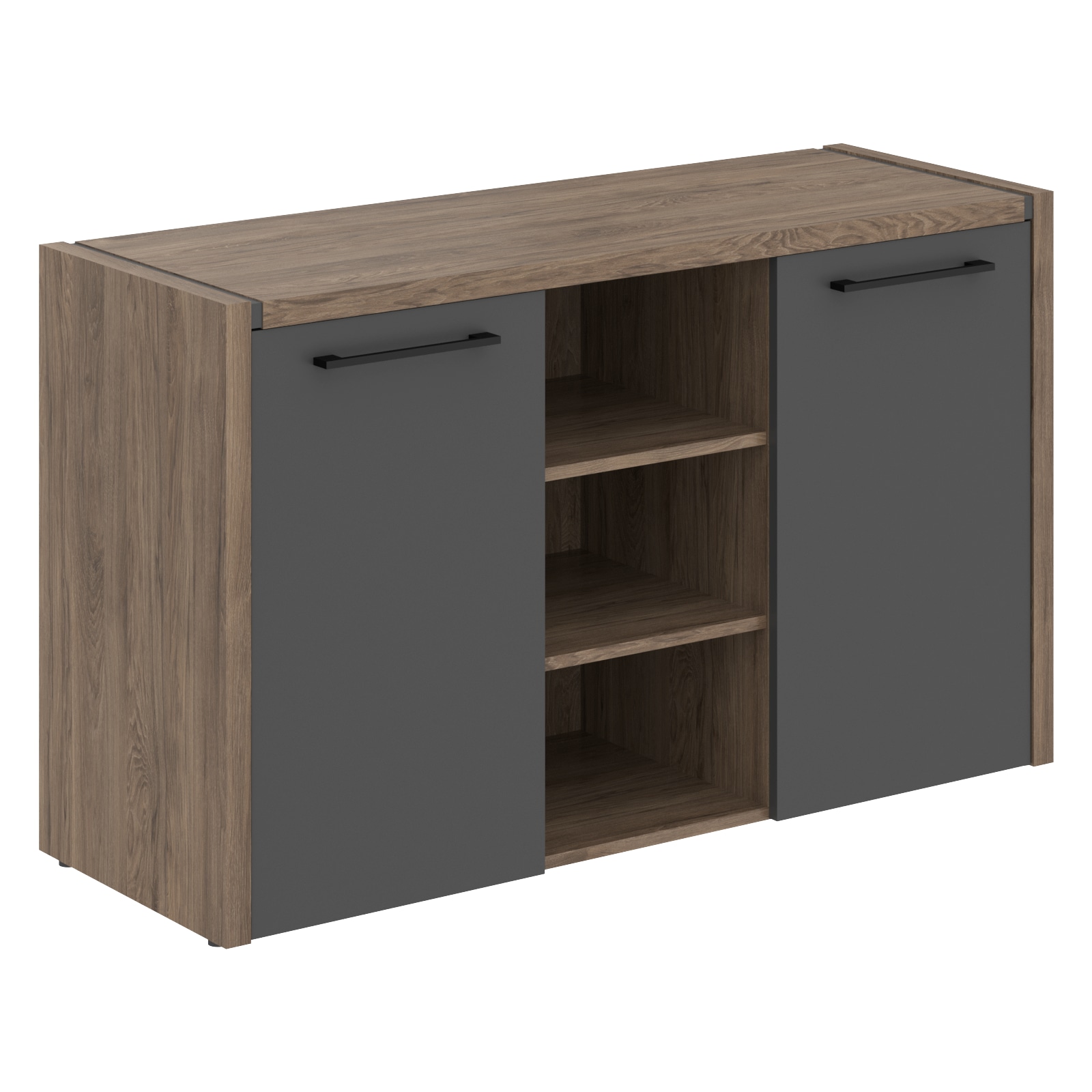 خزانة جانبية، MORRIS TREND، MTF 140، 1400x492x828، Anthracite/Karia Palmyra