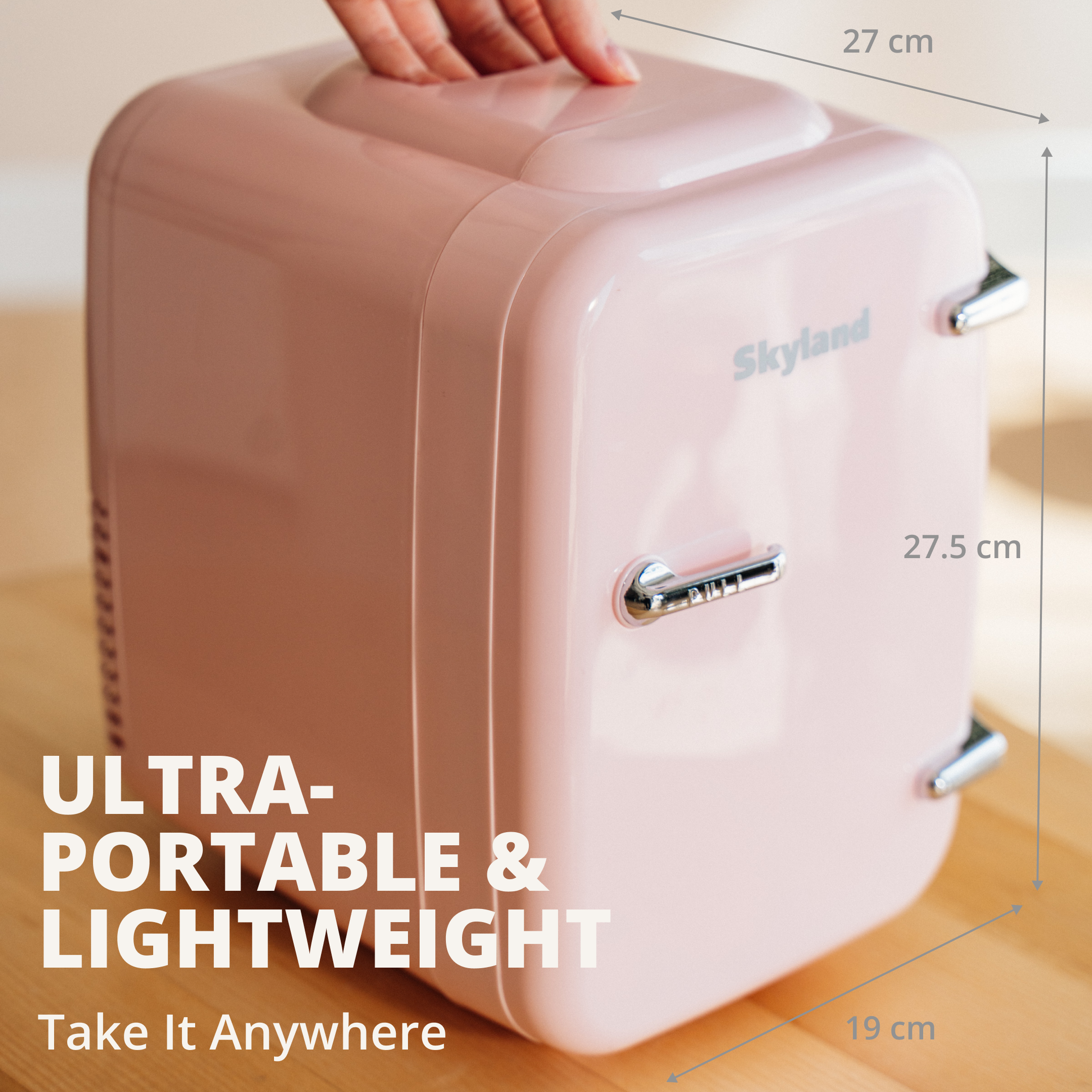 Skyland Mini Fridge 4L MFR SK 25 pink