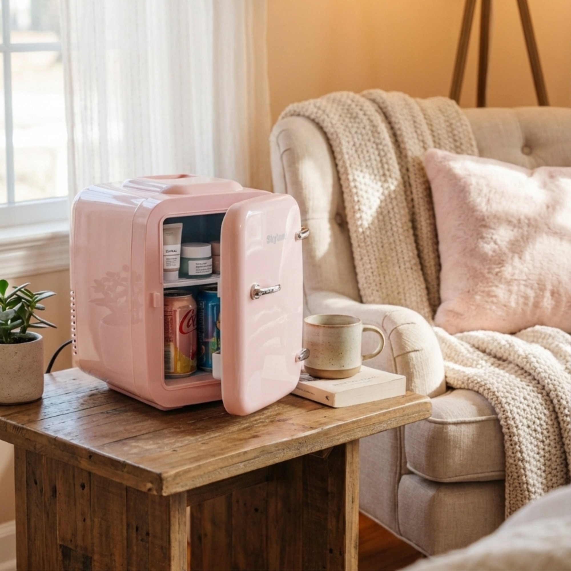 Skyland Mini Fridge 4L MFR SK 25 pink