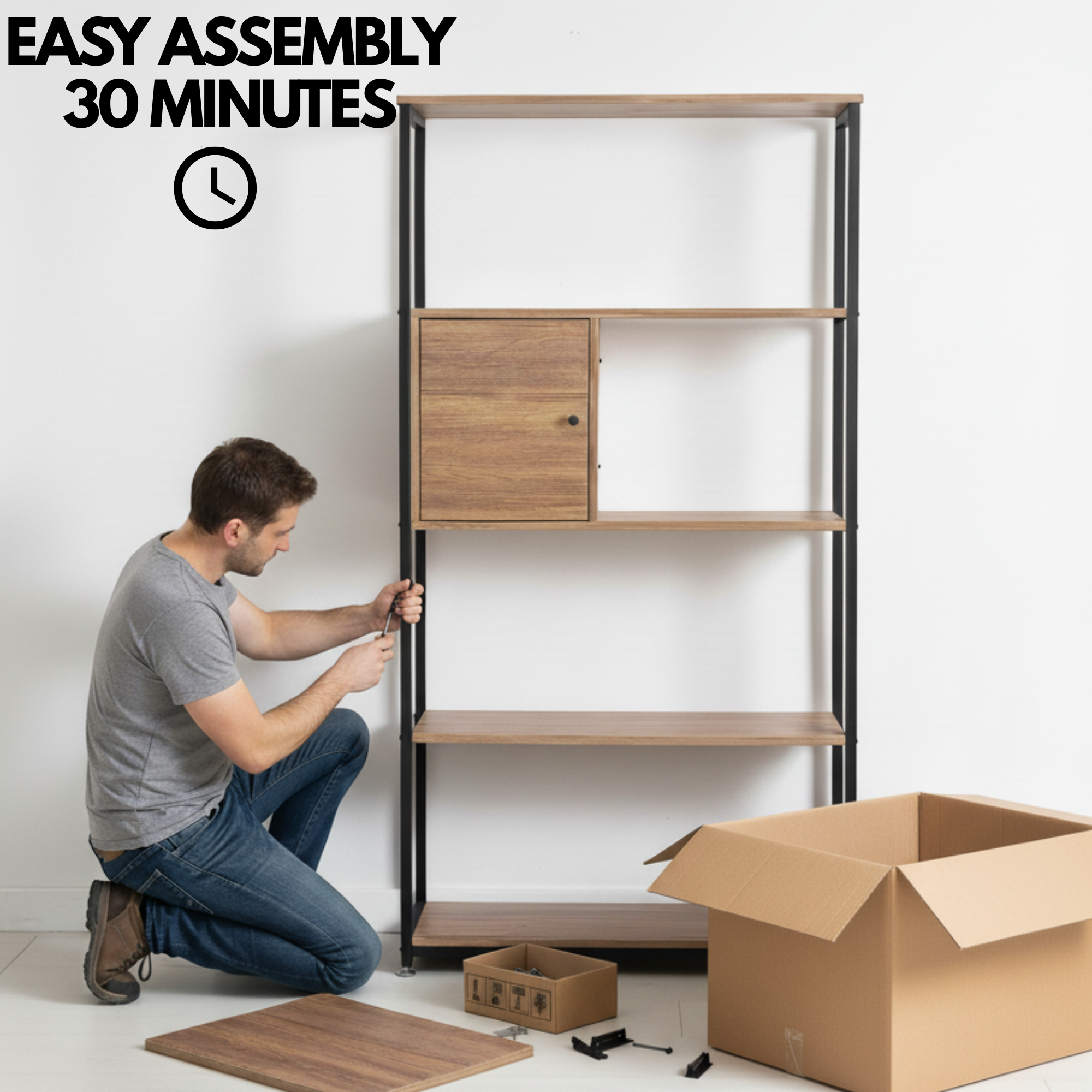 Bookshelf SK 90 brown