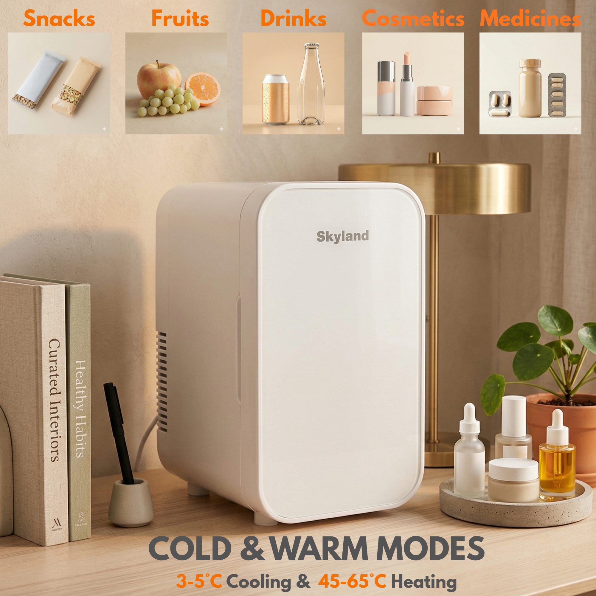 Skyland Mini Fridge 6L MFR SK 60 white