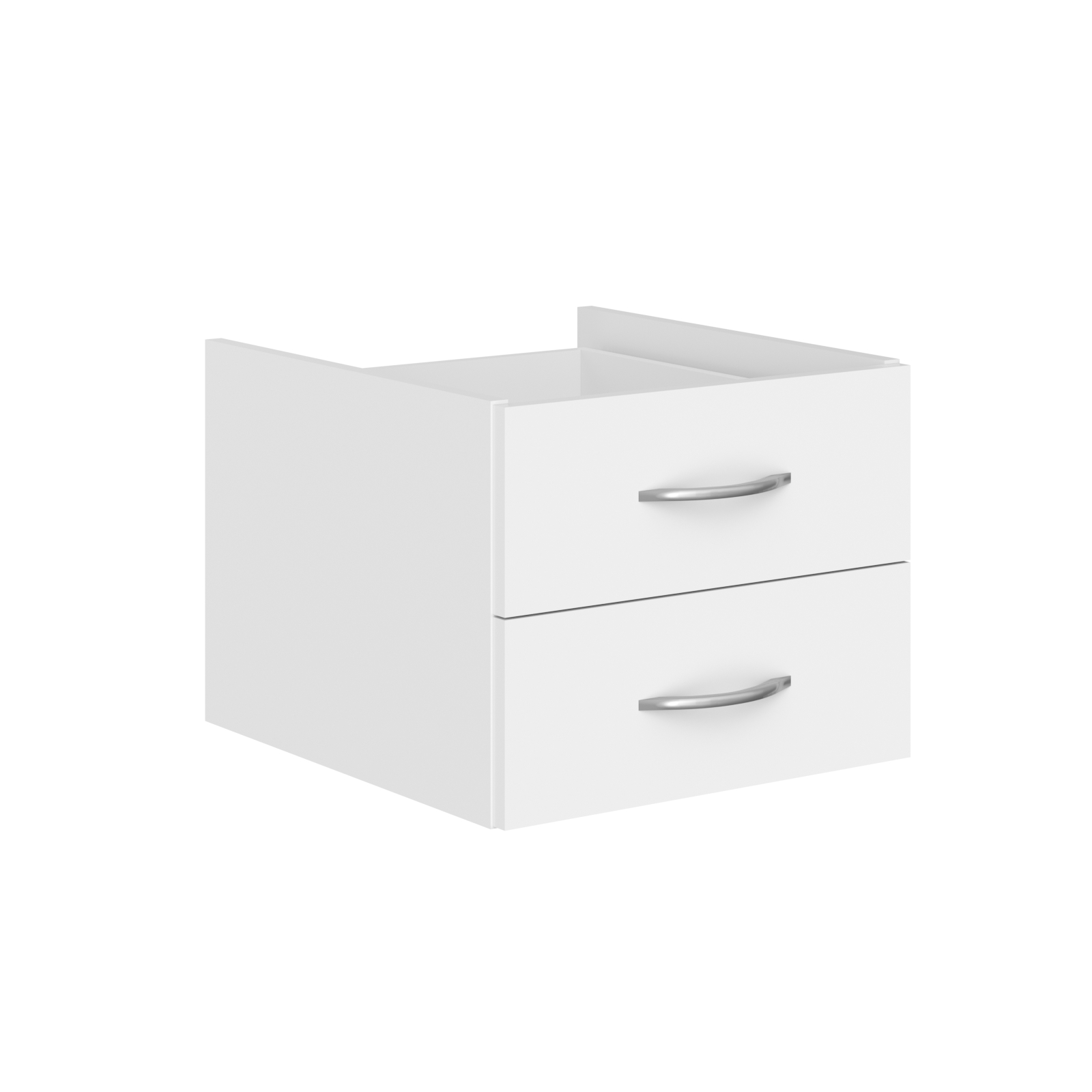 Hanging cabinet with 2 drawers with lock, SIMPLE, SC-2V.1, 403х446х323, White