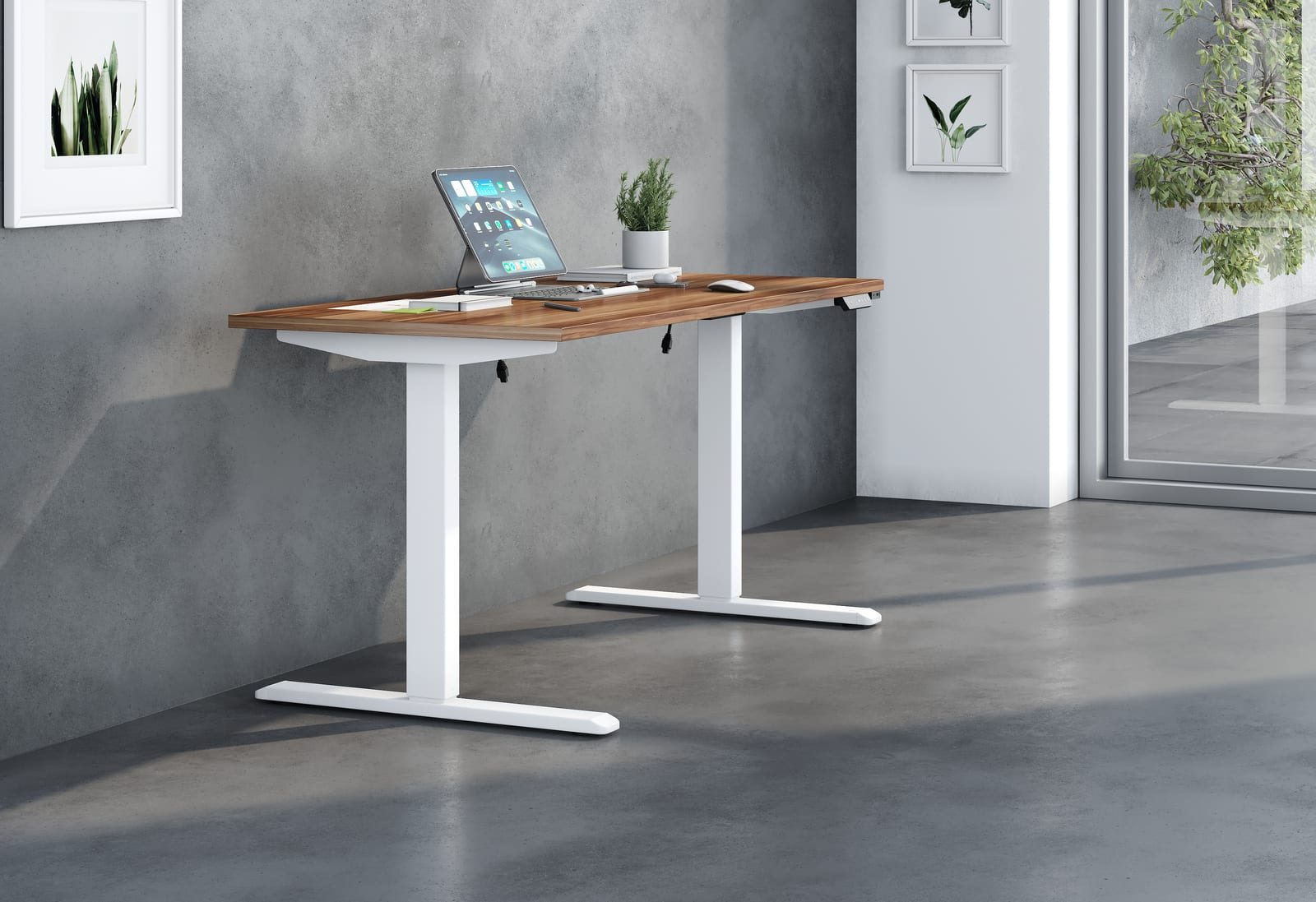 Adjustable frame white