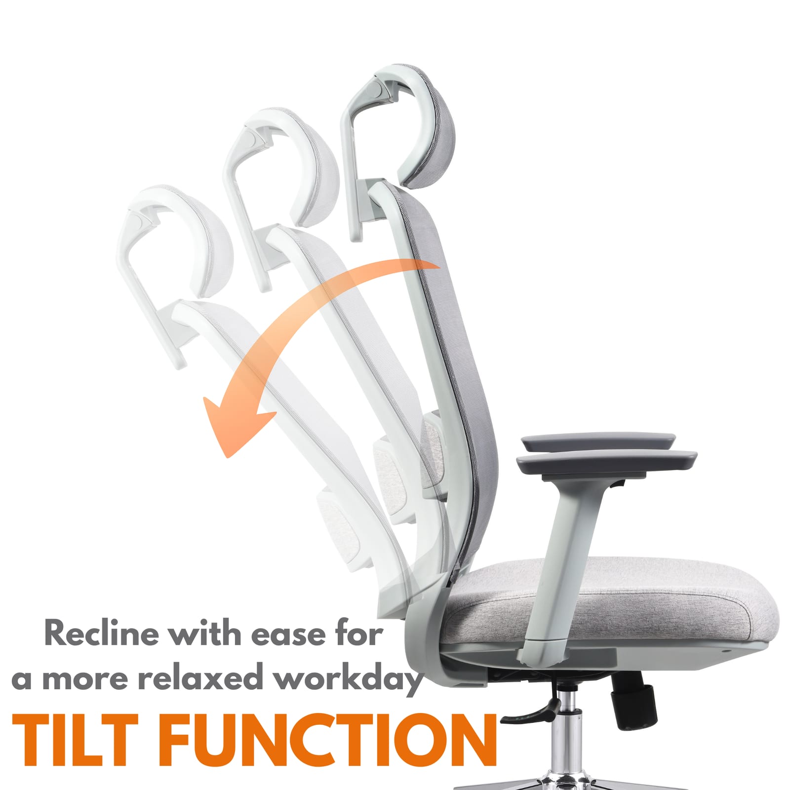 Executive office chair CH 125 grey
