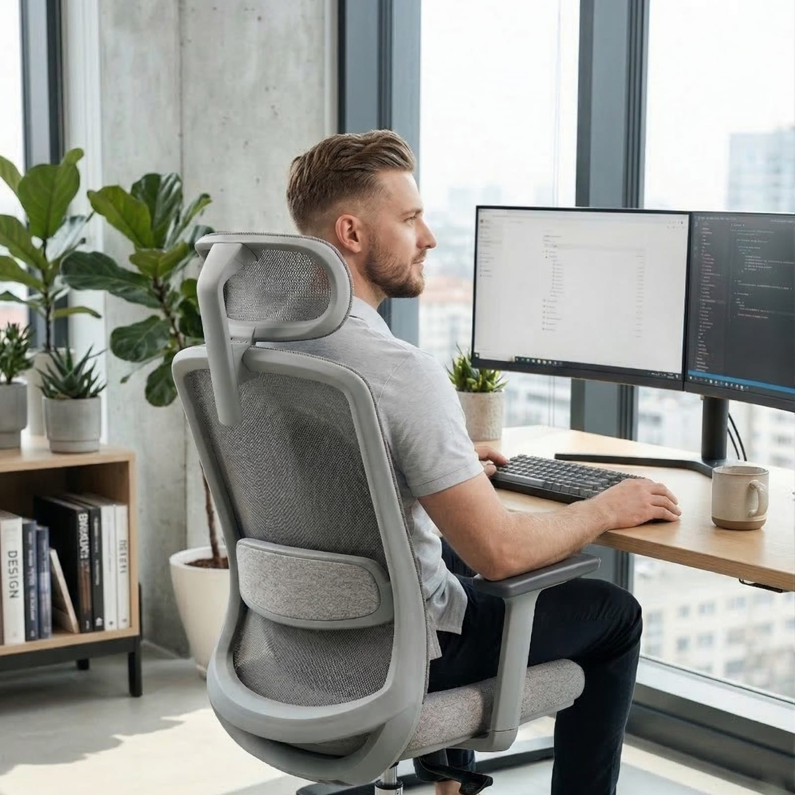 Executive office chair CH 125 grey