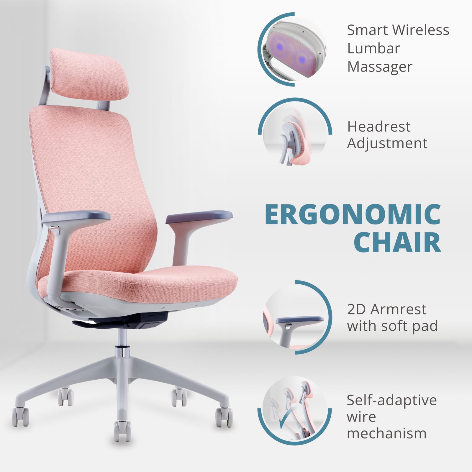 Executive Office Chair CH 200 pink