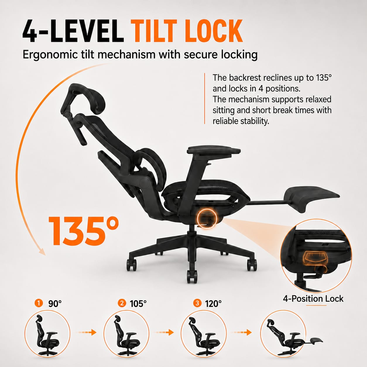 Skyland Executive Office chair CH 975 black